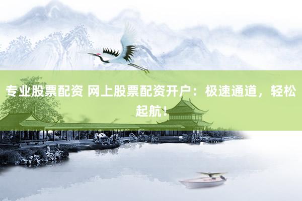 专业股票配资 网上股票配资开户：极速通道，轻松起航！