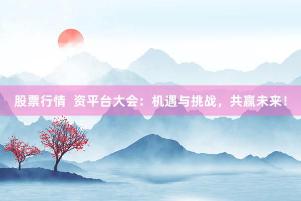 股票行情  资平台大会：机遇与挑战，共赢未来！