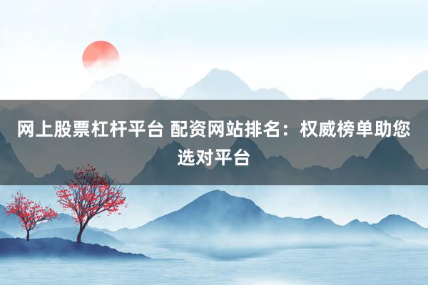 网上股票杠杆平台 配资网站排名：权威榜单助您选对平台