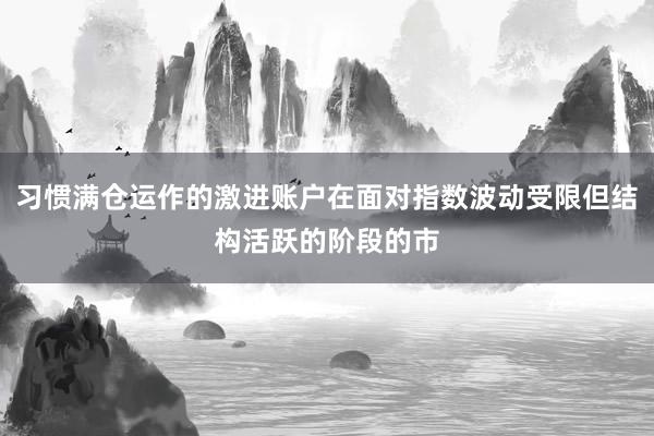 习惯满仓运作的激进账户在面对指数波动受限但结构活跃的阶段的市