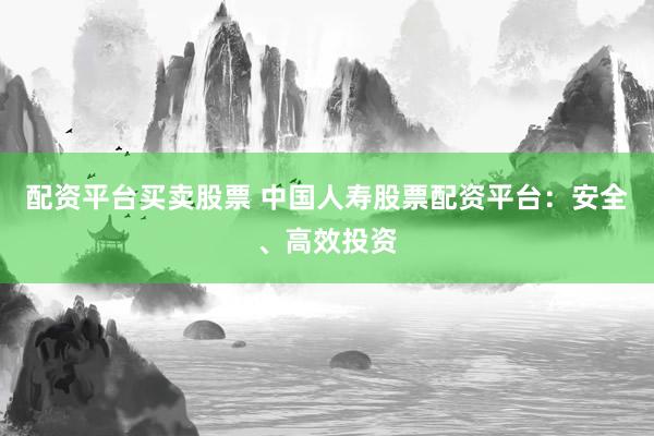 配资平台买卖股票 中国人寿股票配资平台：安全、高效投资